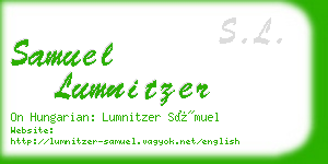 samuel lumnitzer business card